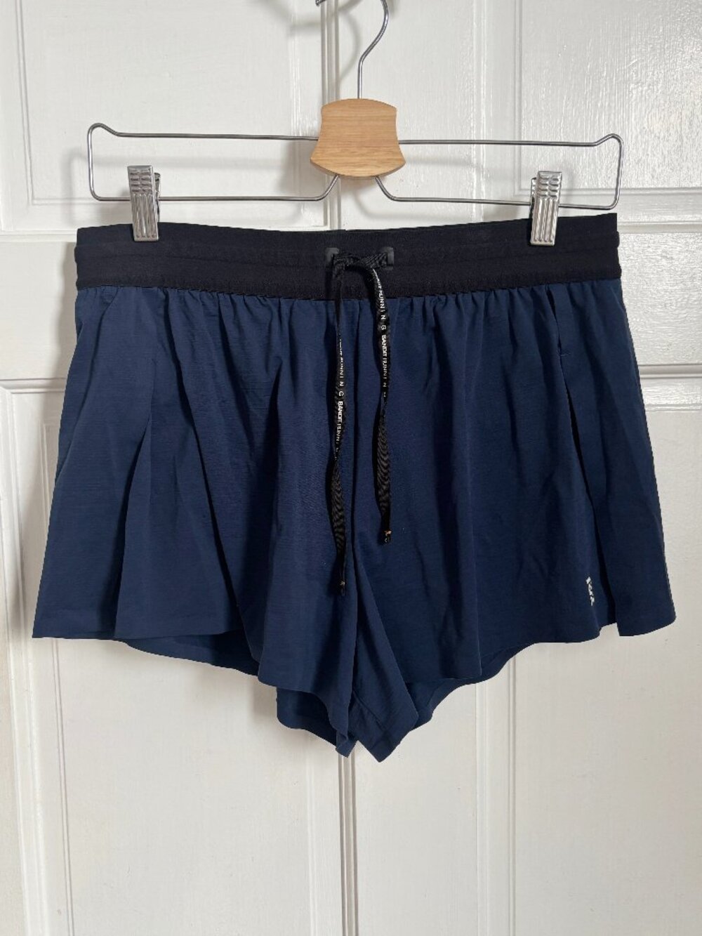 Bandit Women's Vento Split Shorts Medium Navy Blue Running Lightweight Side Slit
